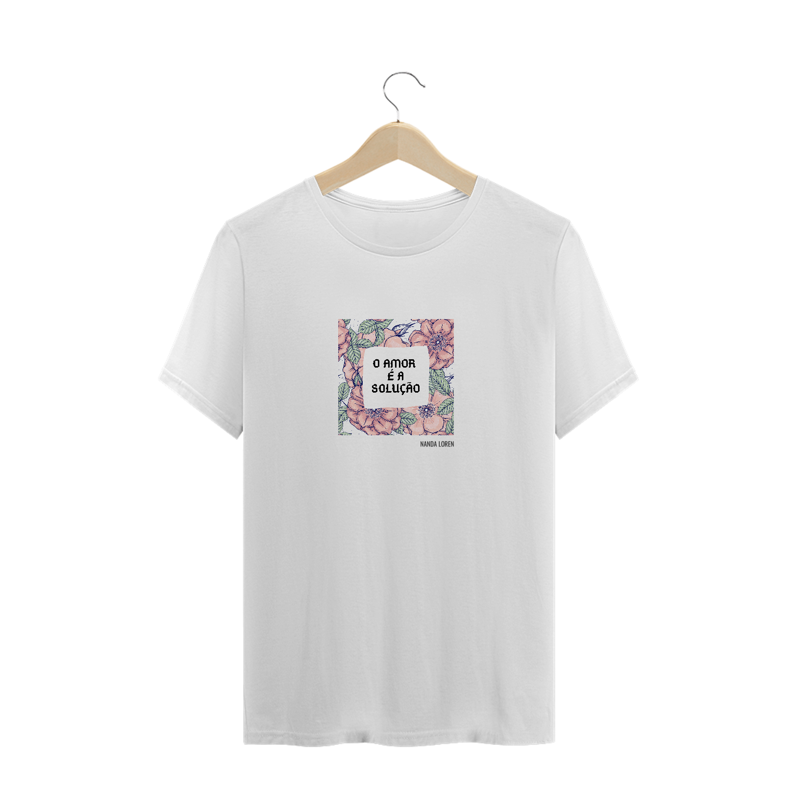 Nome do produto  Amor é a Solução - T-shirt (branca)