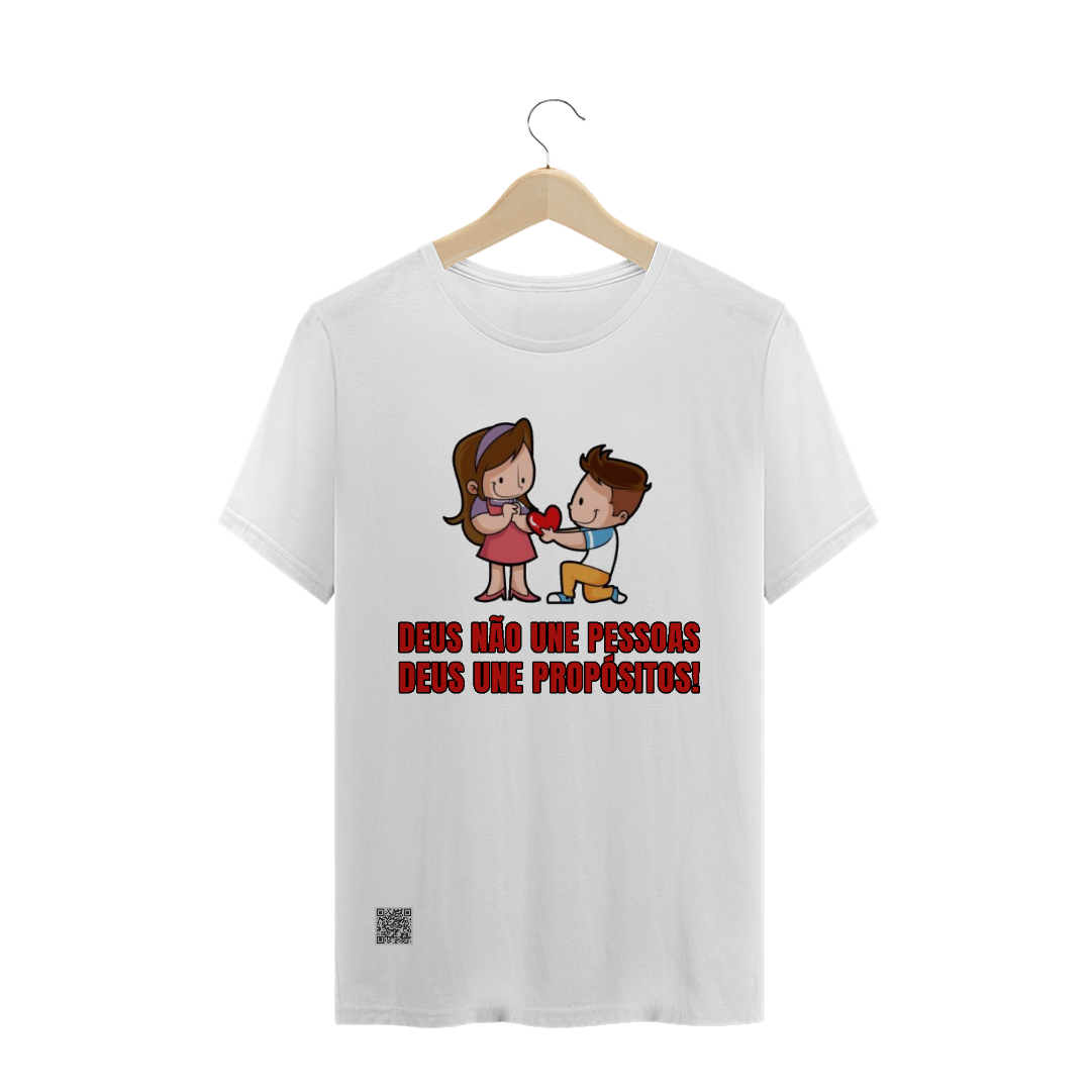 Nome do produto  T-SHIRT QUALITY - DEUS UNE PROPÓSITOS