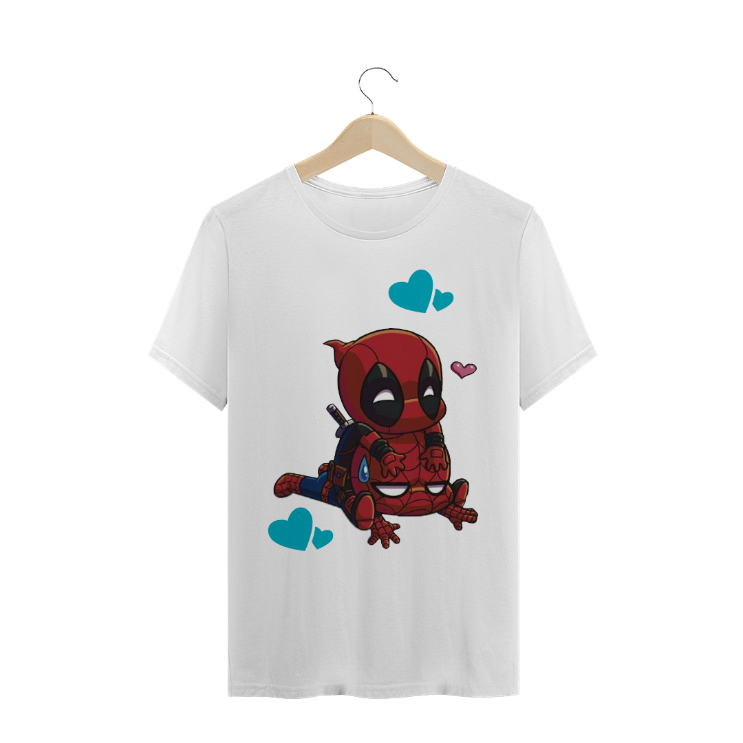 Nome do produto  Camiseta Masculina (Deadpool & Spider-Man)