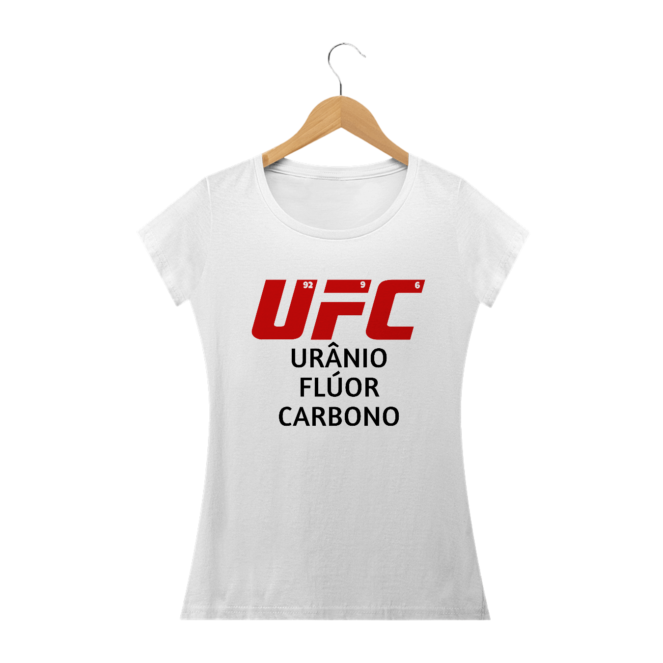 Nome do produto  Babylook Urânio, Flúor e Carbono (UFC) Branca/Laranja/Amarelo