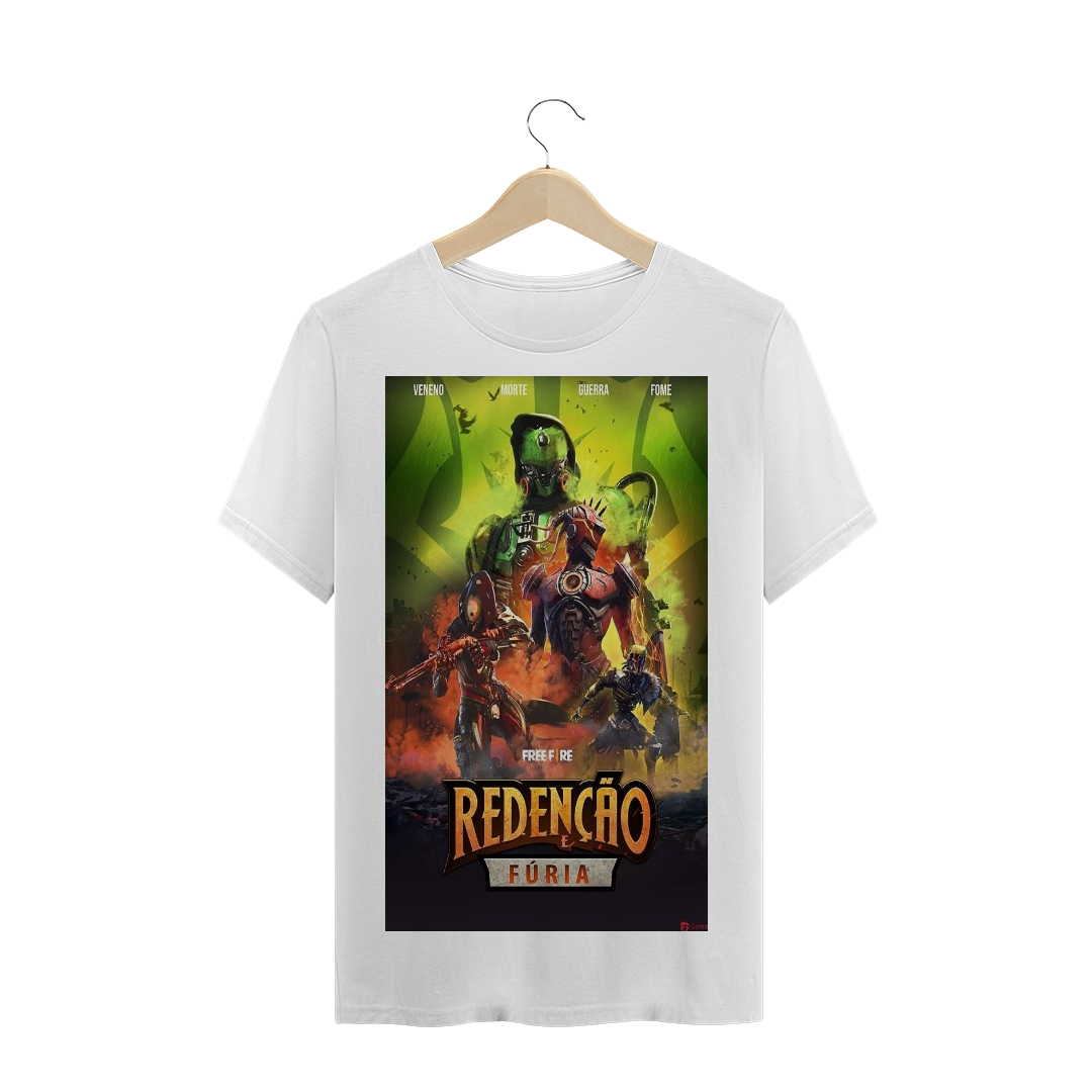 Nome do produto  Camiseta redenção freefire
