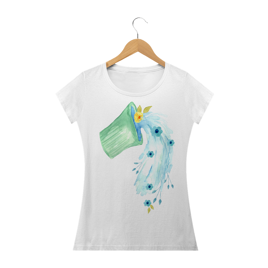 Nome do produto  Camiseta Baby Long  Aquário