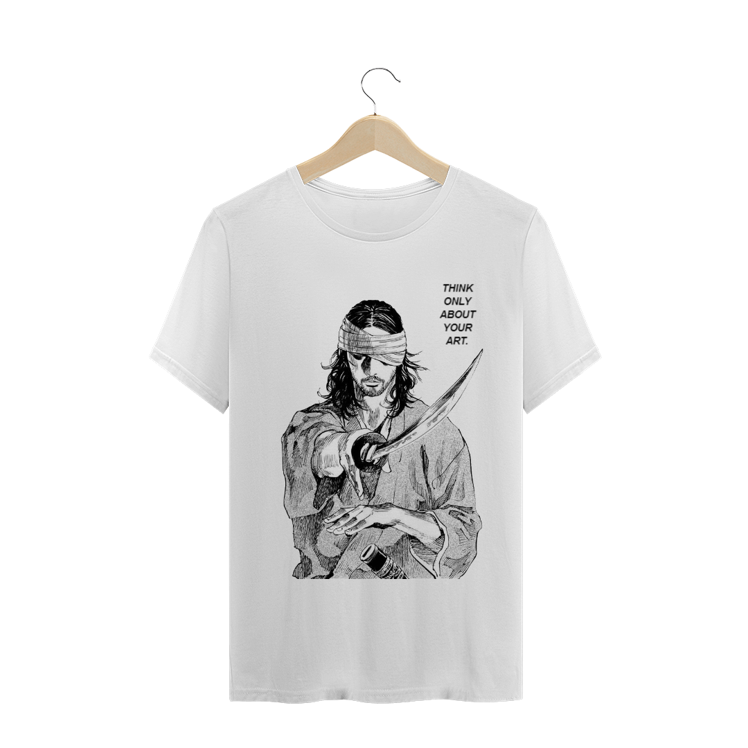 Nome do produto  Camisa Miyamoto Musashi Vagabond (Branca) Unissex
