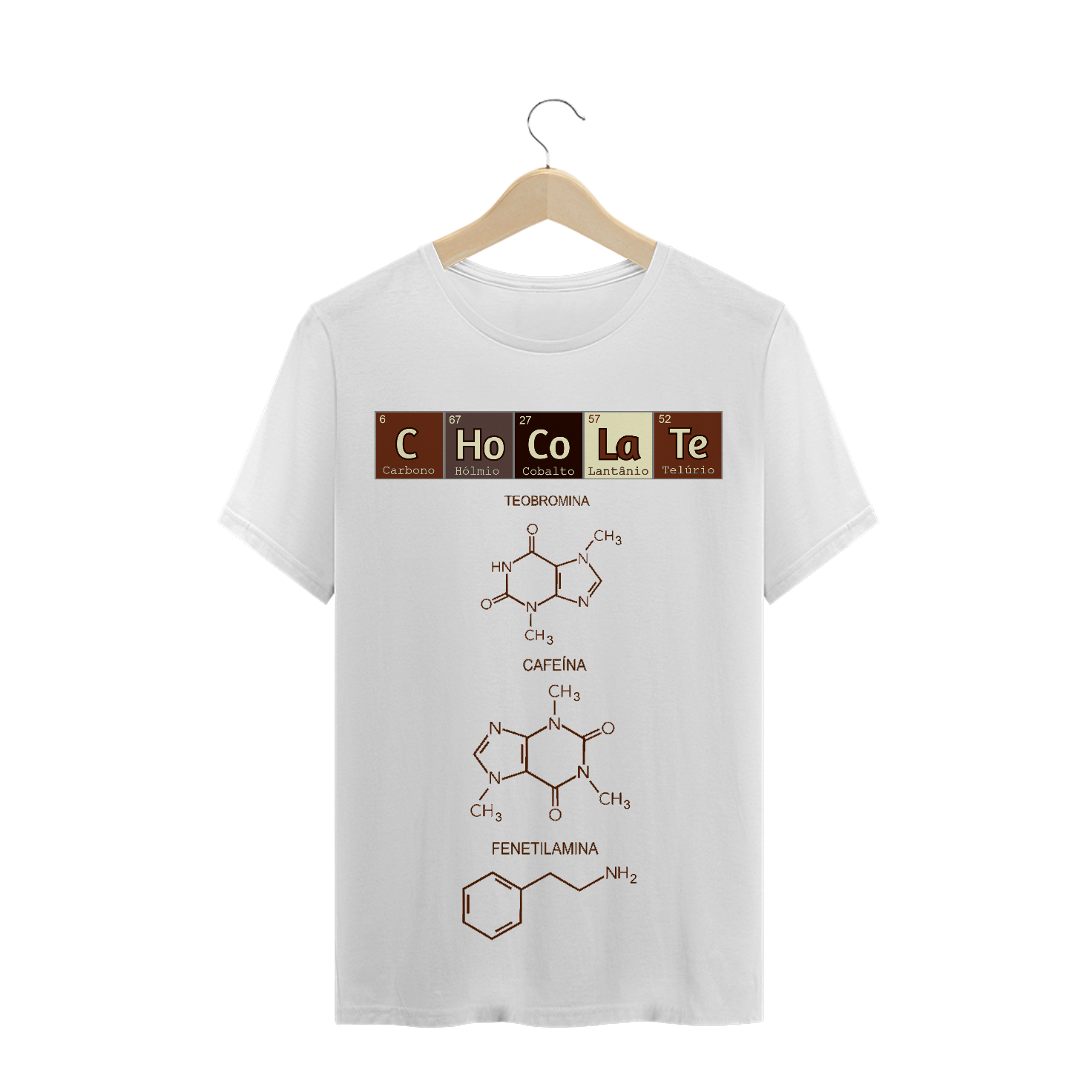 Nome do produto: Camisa Química do Chocolate