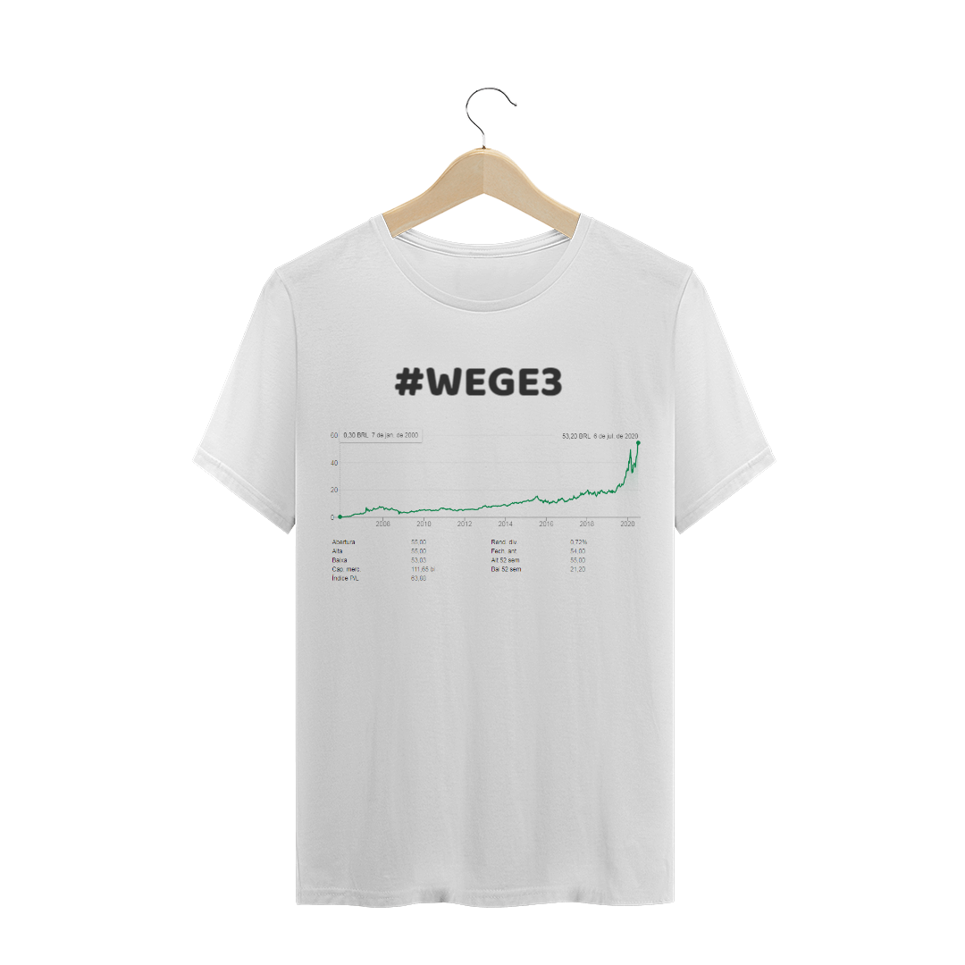 Nome do produto  Camiseta Quality - WEGE3 COTAÇÃO HISTÓRICA