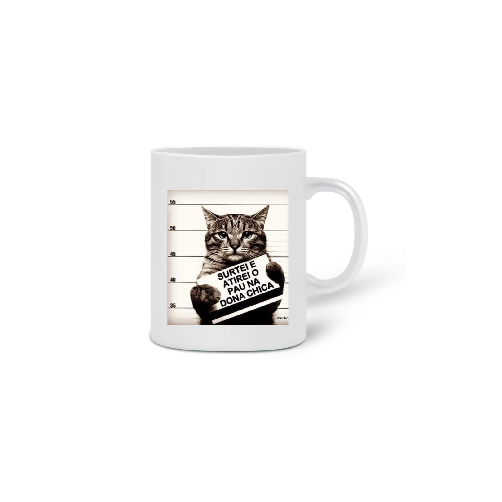 Nome do produto  Caneca gato surtado
