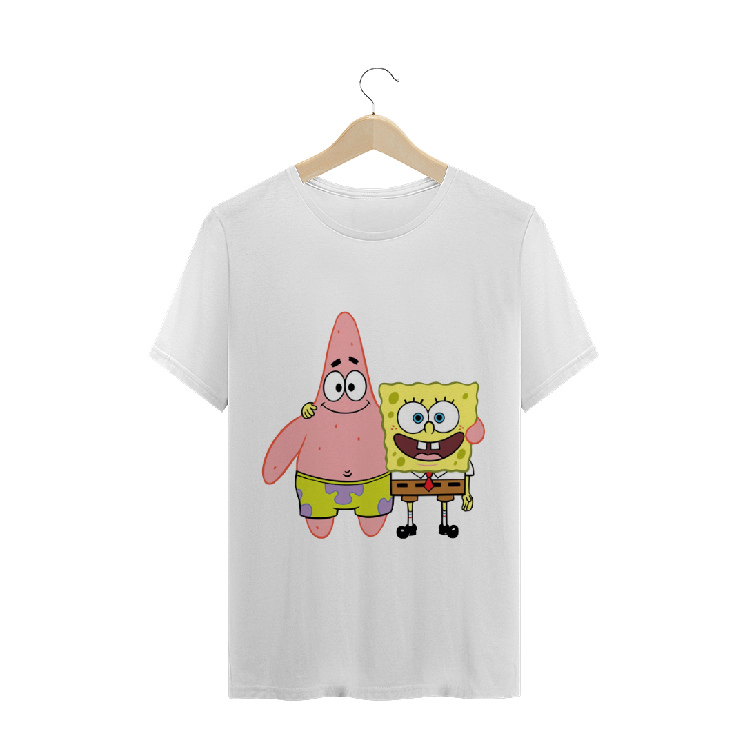 Nome do produto  T-Shirt Quality - Bob Esponja e Patrick