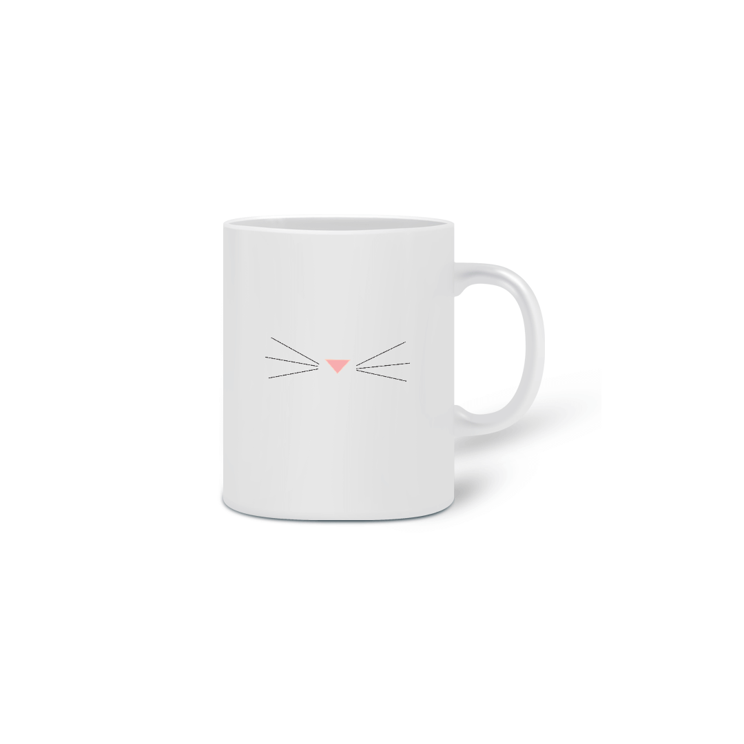 Nome do produto  Caneca Focinho de Gato Minimalista