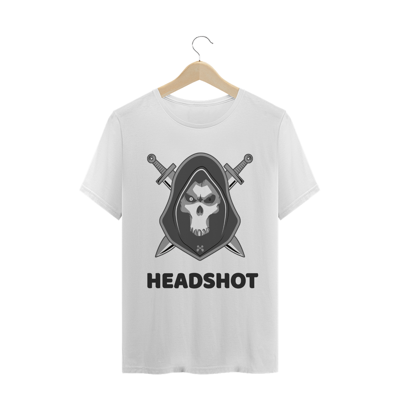 Nome do produto  T-SHIRT Gray skull 