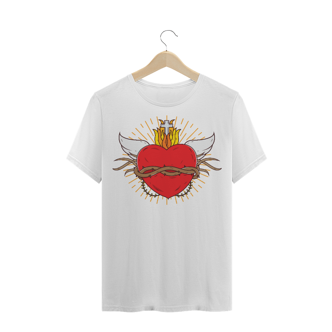 Nome do produto  Camiseta - Sagrado Coração de Jesus