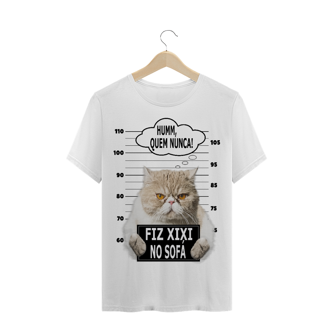 Nome do produto  Cat - fiz xixi no sofá / T-shirt Prime