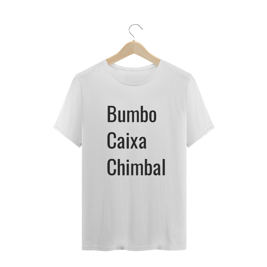 Nome do produto  Camiseta bumbo caixa chimbal
