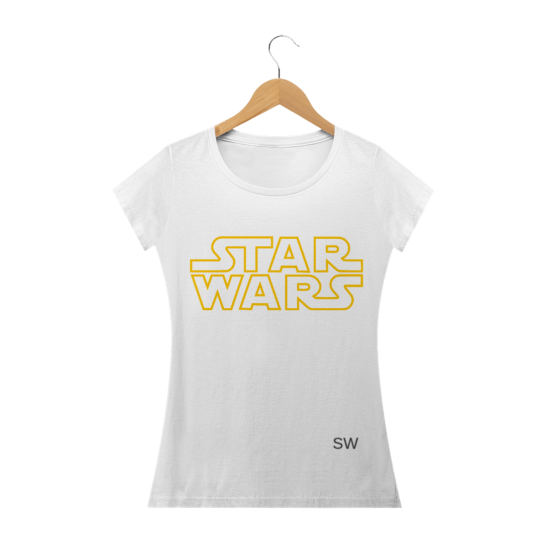 Nome do produto  Camisa Feminina STAR WARS logo