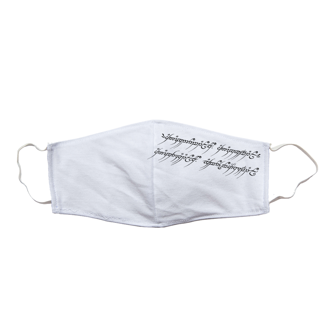 Nome do produto  Mascara SENHOR DOS ANEIS Escrita de Sauron