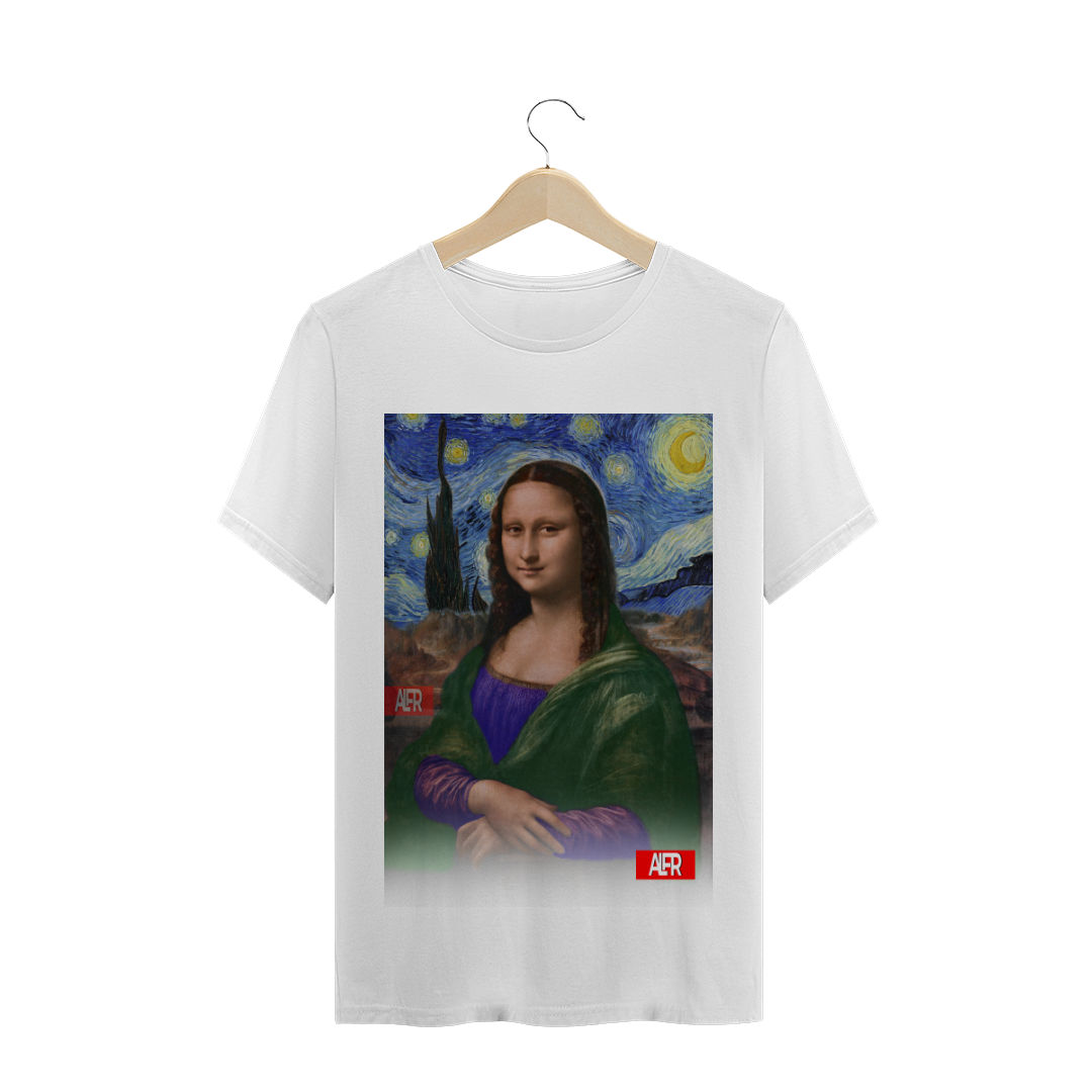 Nome do produto  Camiseta ALFR - Mona Lisa/ A Noite Estrelada