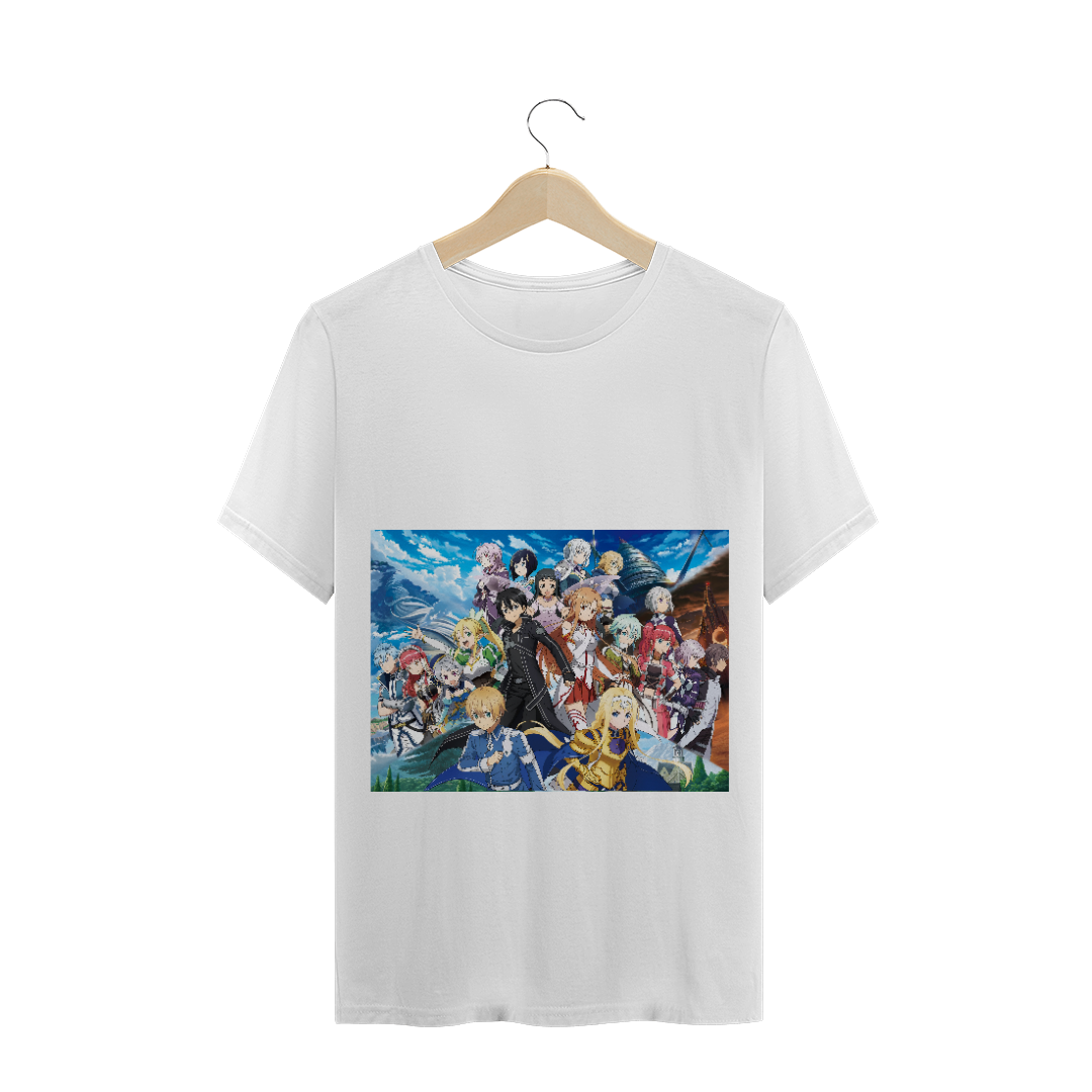 Nome do produto  Camiseta masculina sword art online