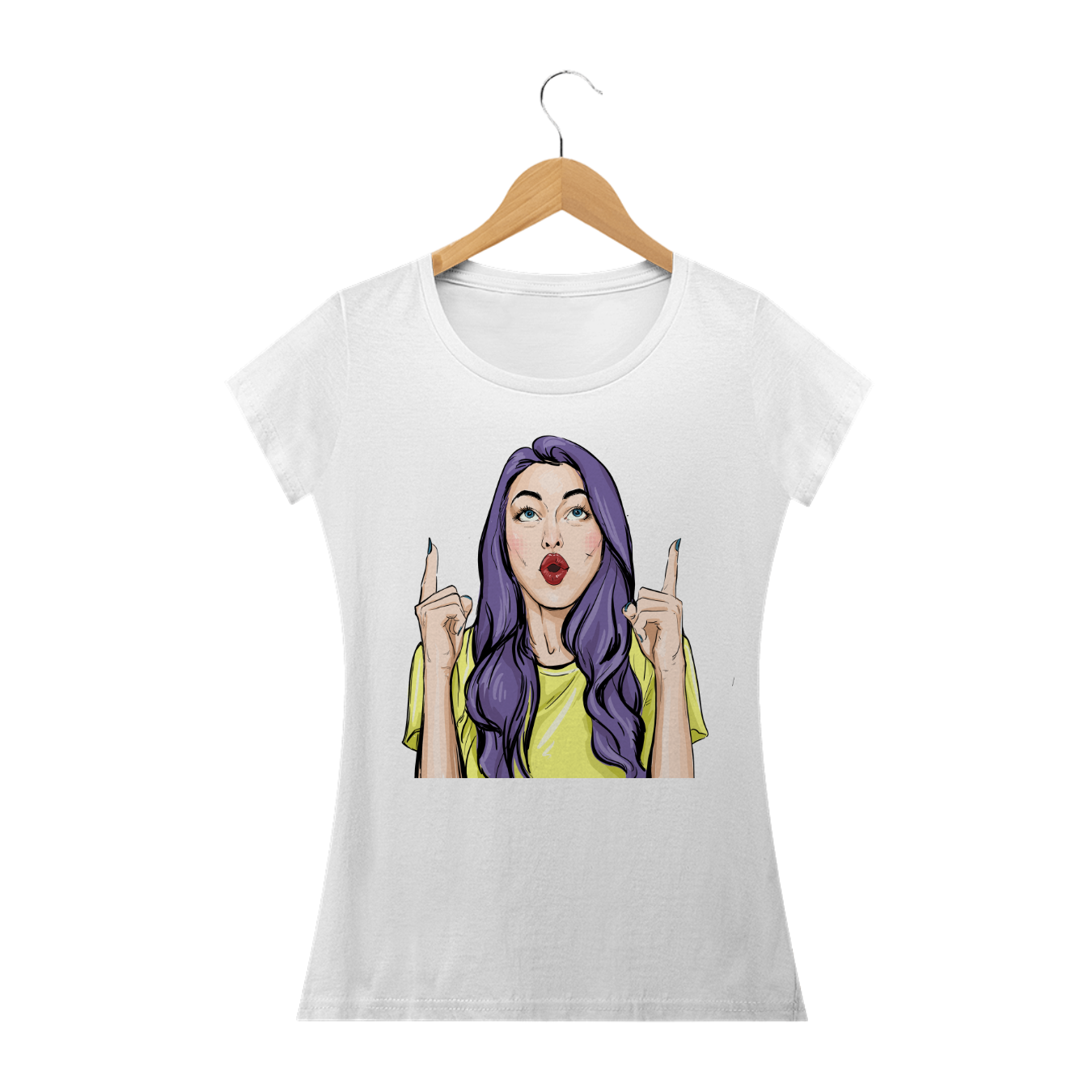 Nome do produto  Camiseta feminina olha quem está aqui!