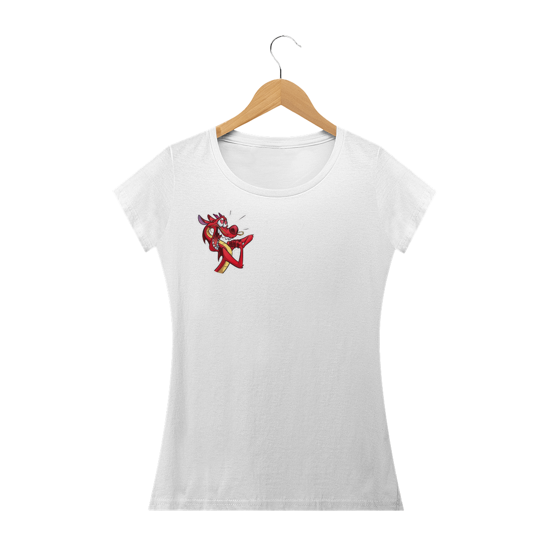 Nome do produto  Baby-look Mulan Mushu