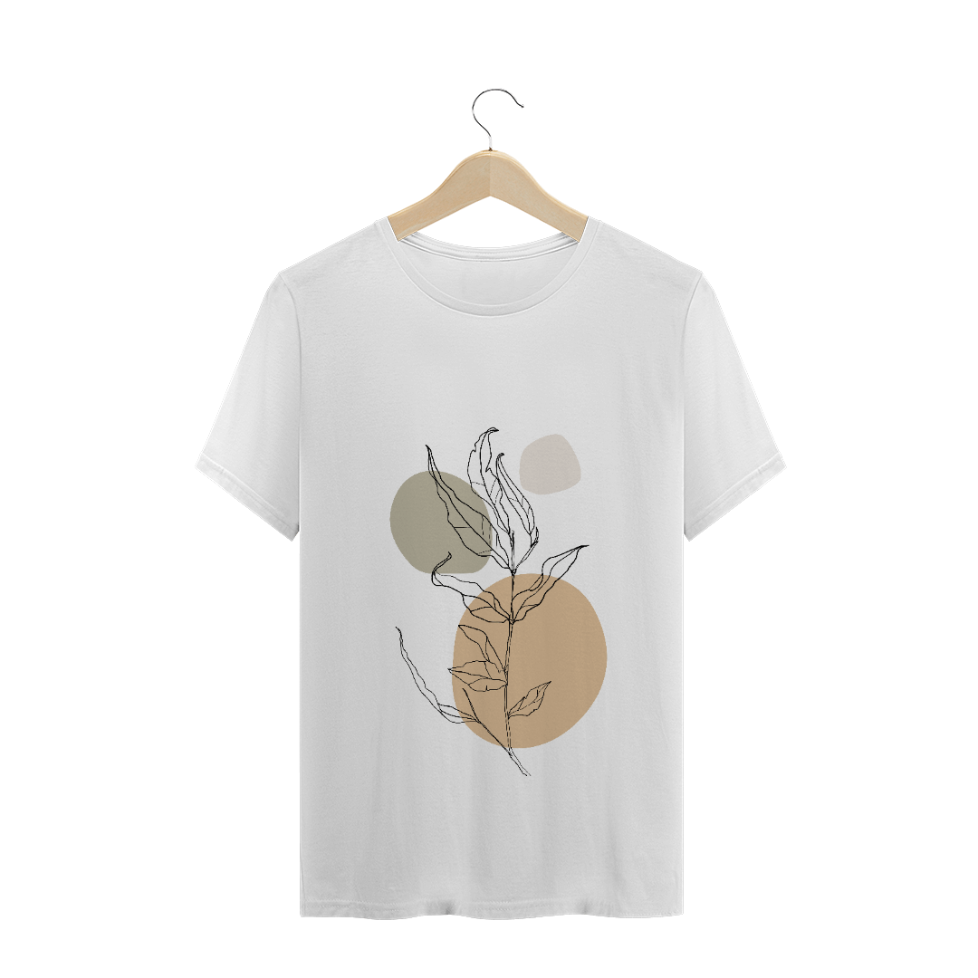 Nome do produto  Camiseta de arte botânica 