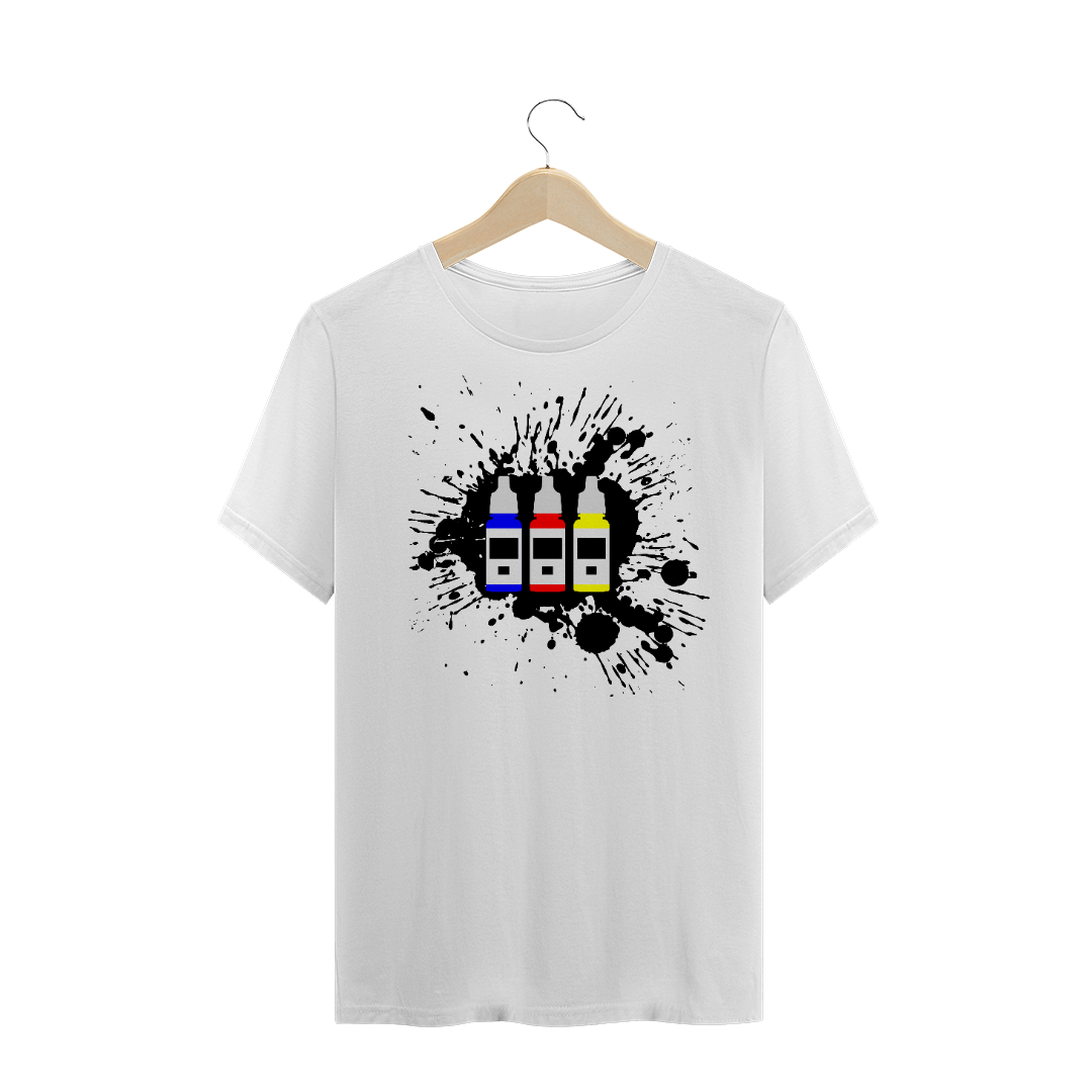 Nome do produto  Camiseta cores primárias - Branca