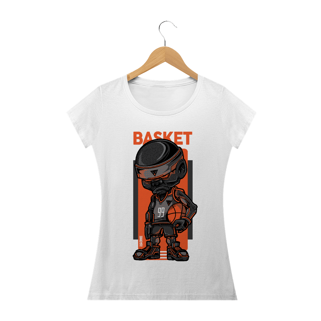 Nome do produto  Camiseta Baby Look - Basket