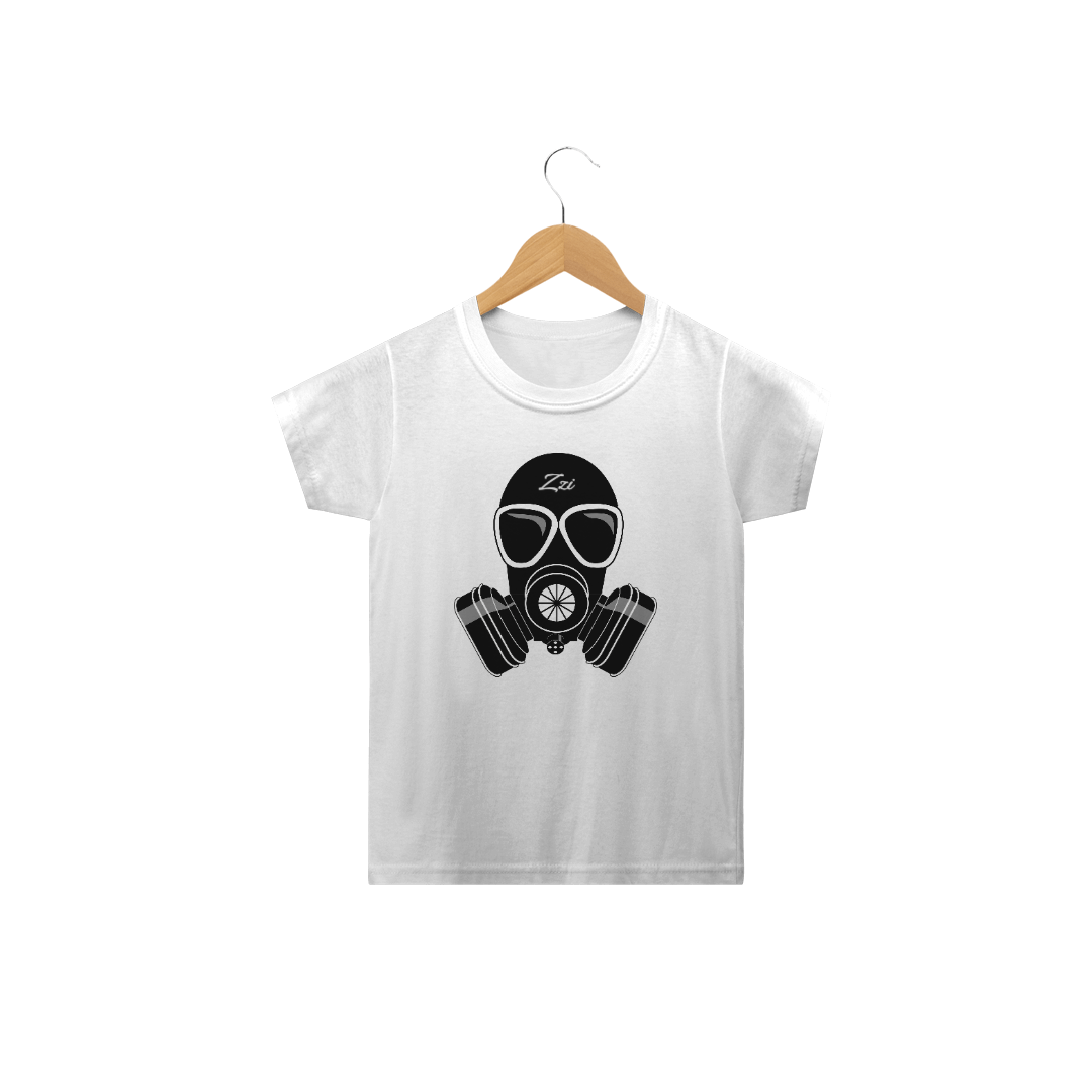 Nome do produto  Camiseta infantil - Máscara de gás