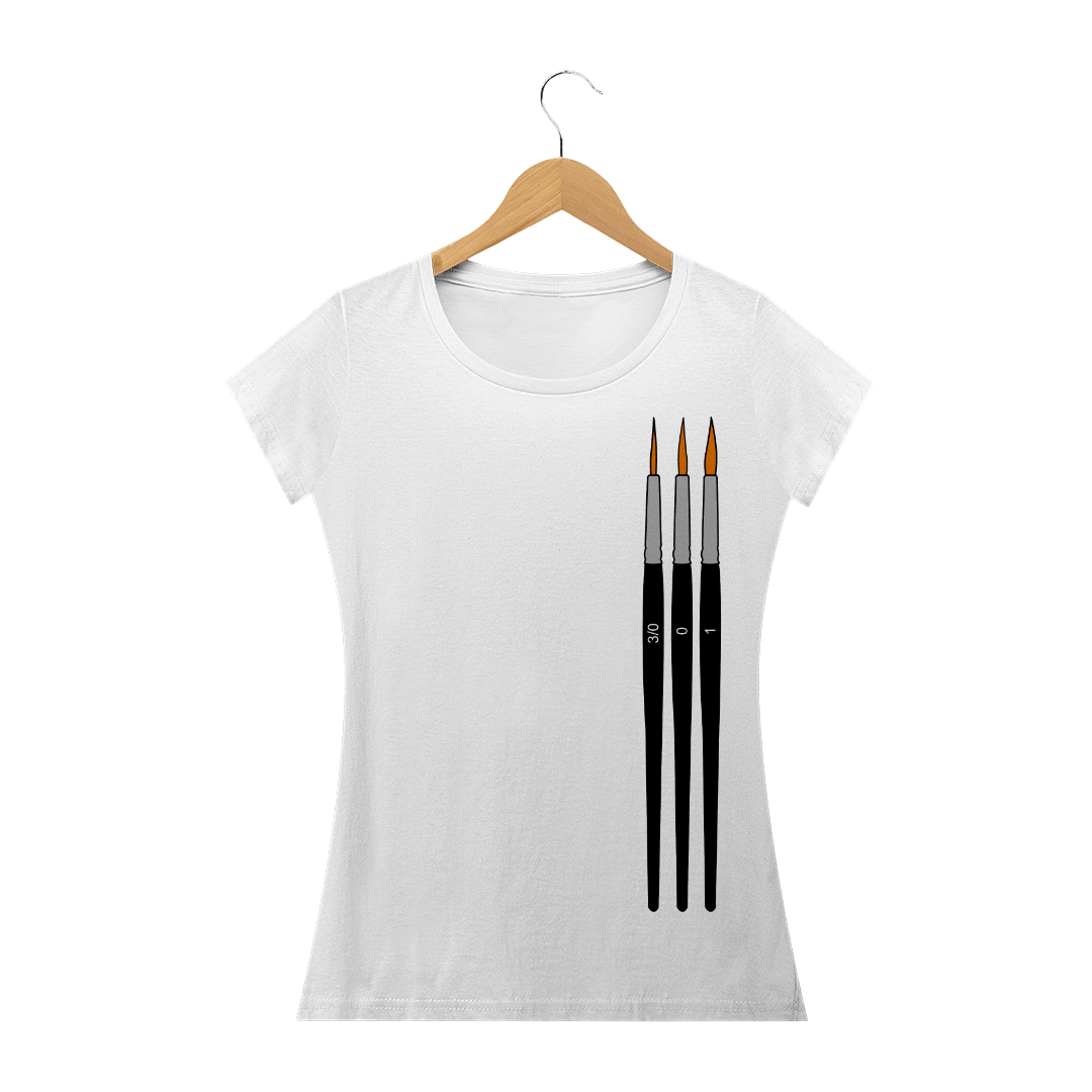 Nome do produto  Camiseta Pinceis  - Feminina