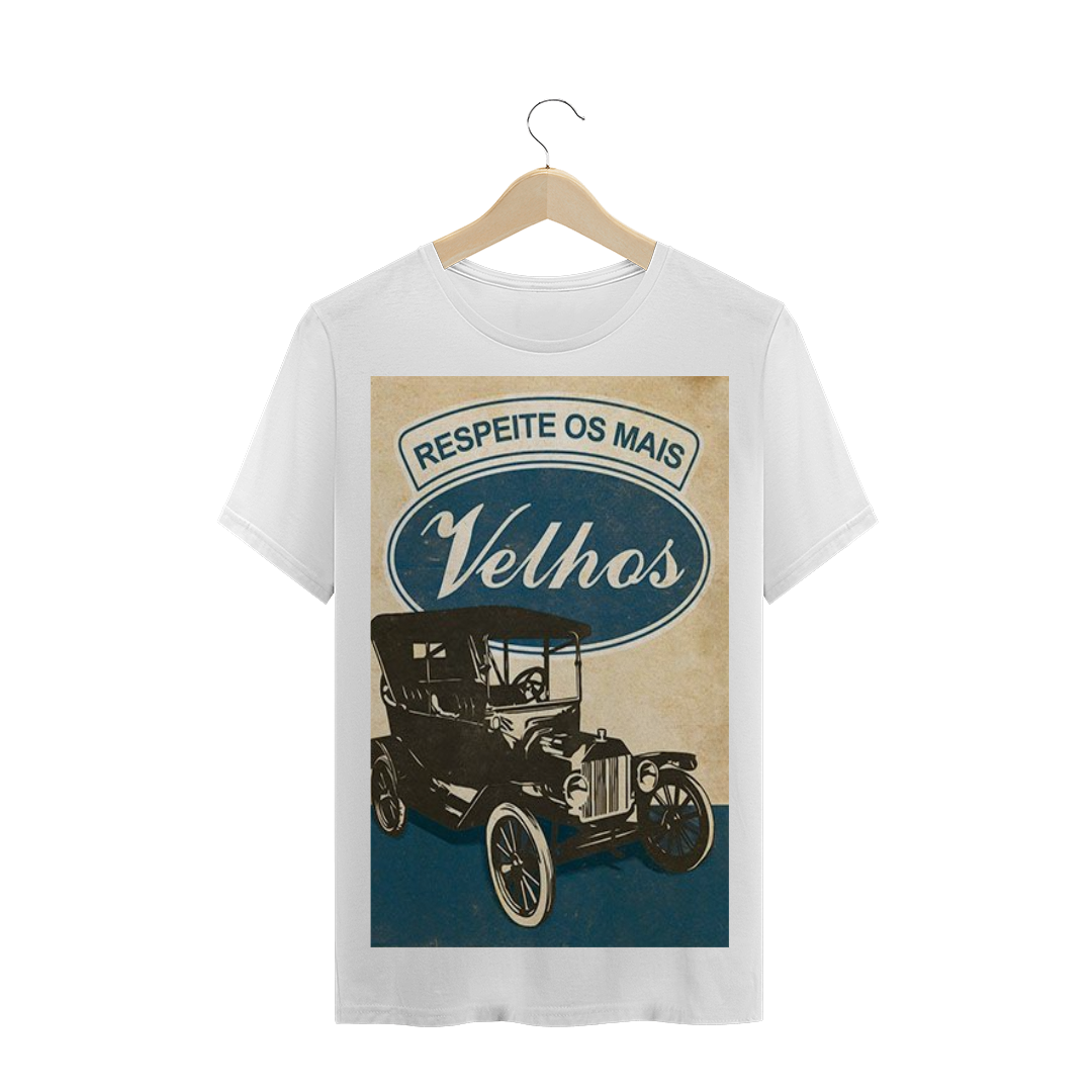 Nome do produto  Camiseta T-shirt Masculina Retrô Carro Antigo Respeite Os Mais Velhos. REF:0601