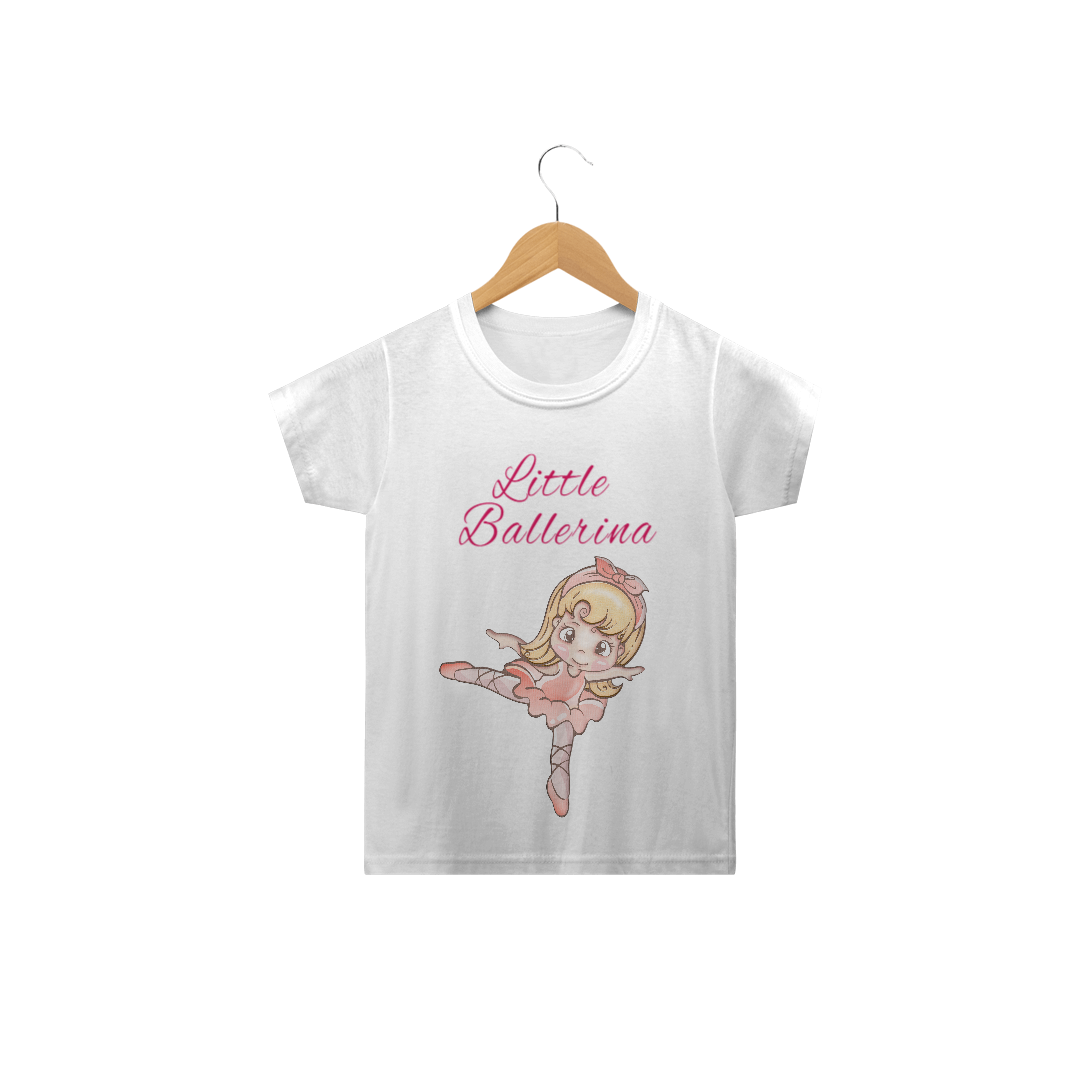 Nome do produto  Camiseta Infantil Pequena Bailarina