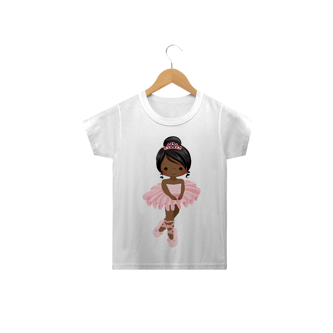 Nome do produto  Camiseta infantil Bailarina Cut 