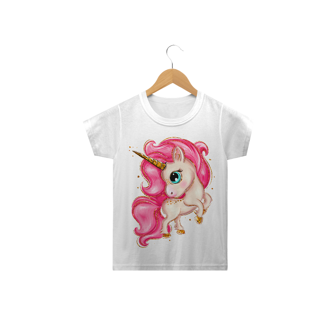 Nome do produto  Camiseta infantil Unicórnio 