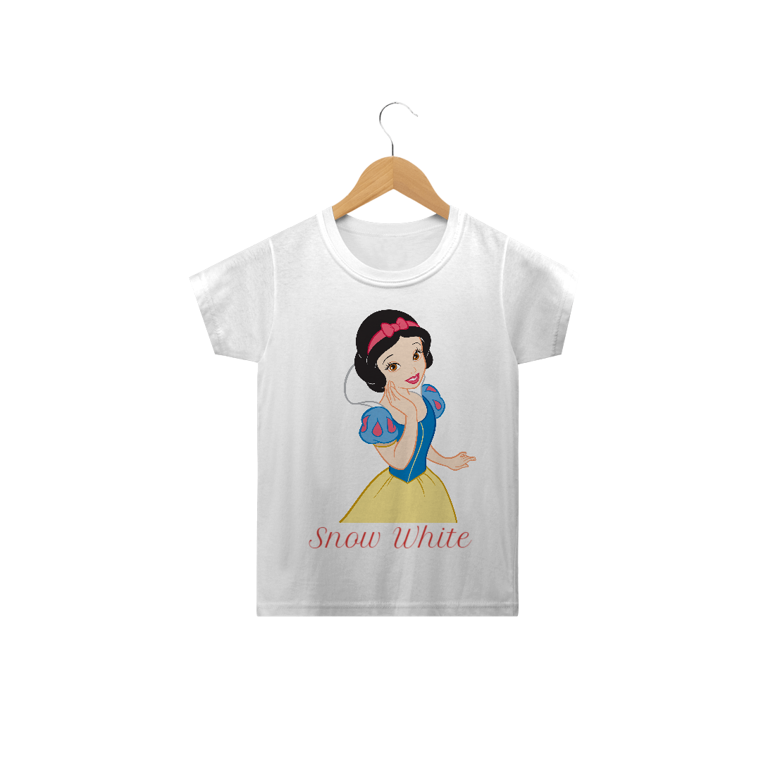 Nome do produto  Camiseta Infantil Branca de Neve