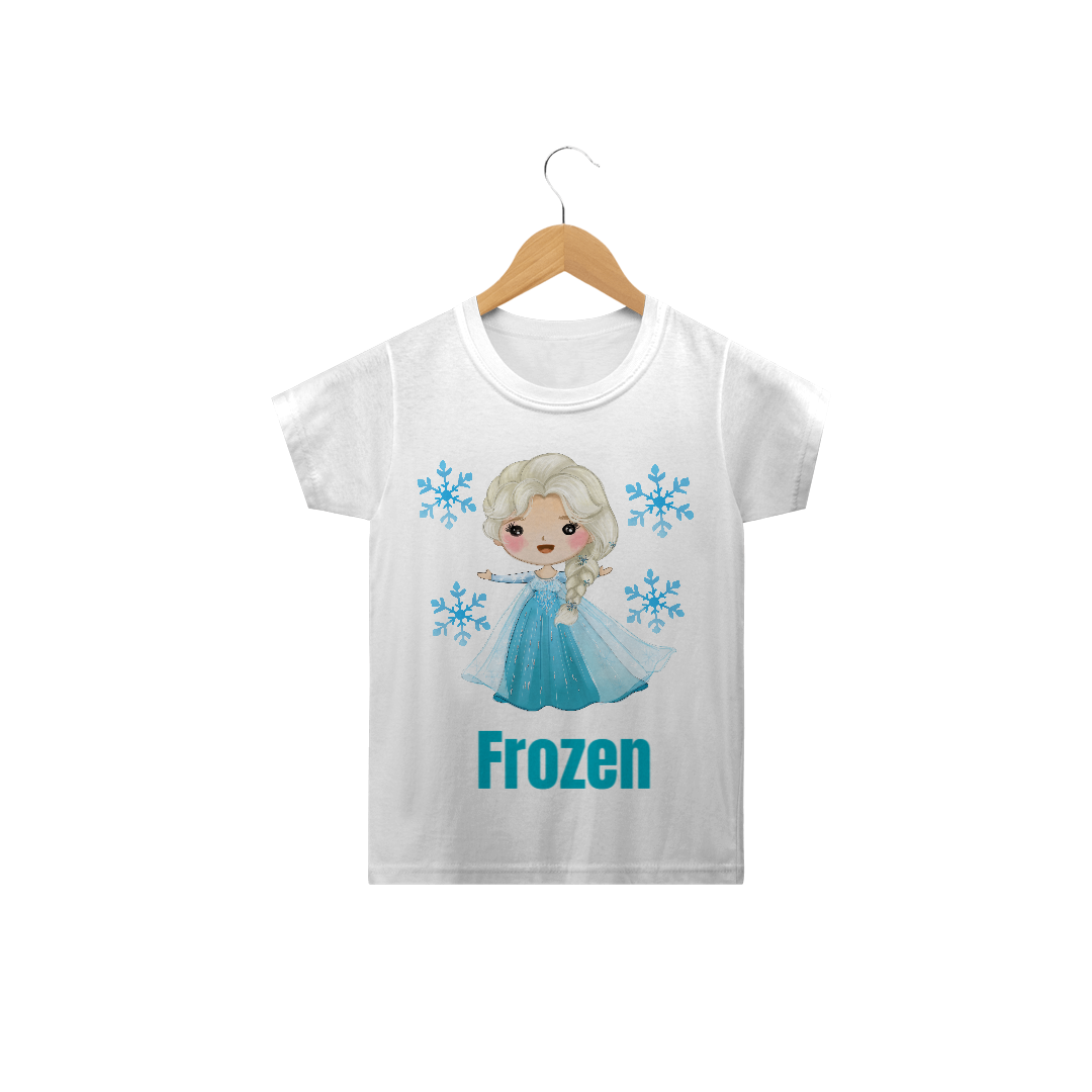 Nome do produto  Camiseta Infantil Menina Elza Frozen