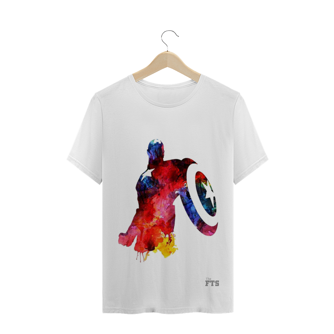 Nome do produto  Camiseta FTS Watercolor Capitão América