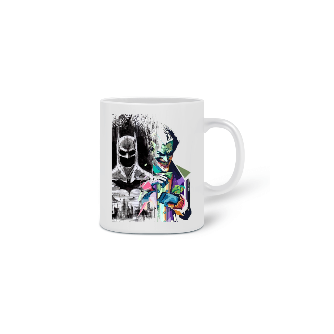 Nome do produto  Caneca Drawn Batman vs Coringa