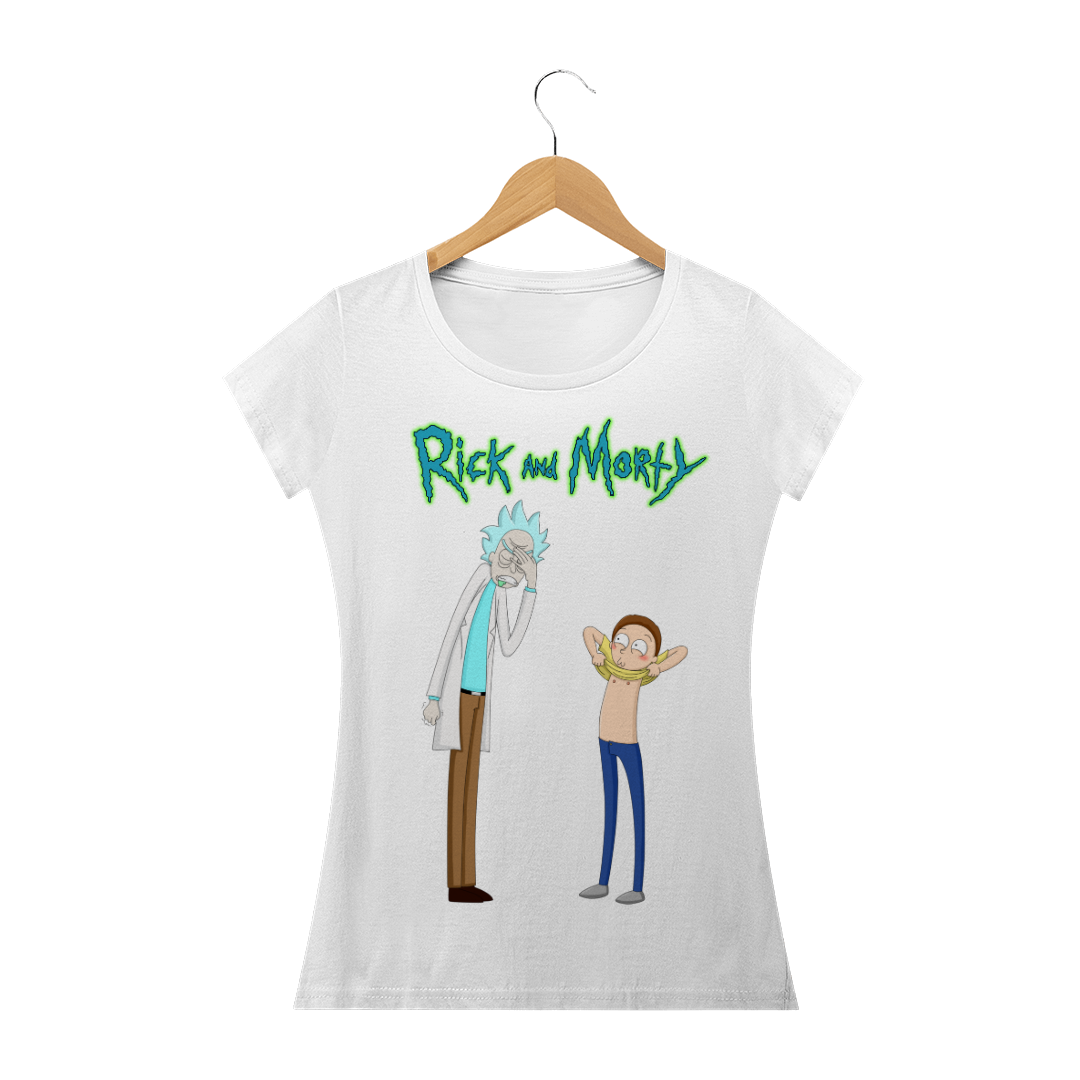 Nome do produto  Camiseta feminina Rick e Morty