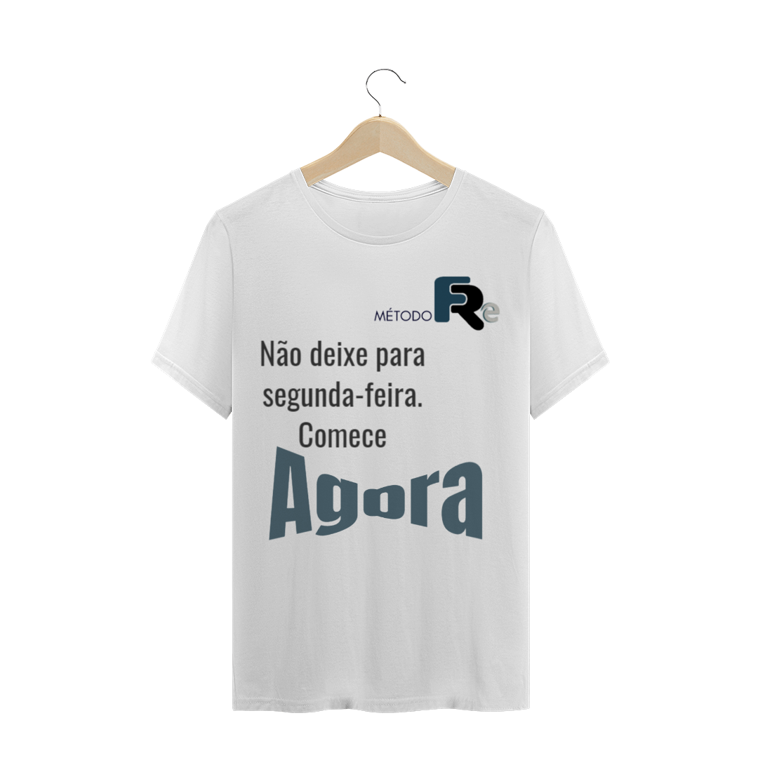 Nome do produto  Camisa Masc Comece Agora - Branca