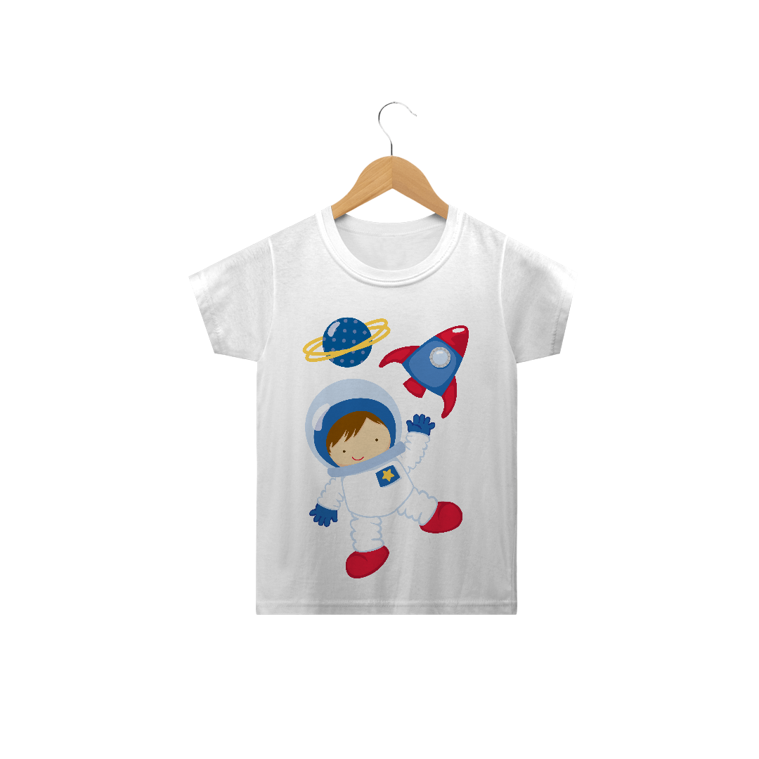 Nome do produto  Camiseta infantil Pequeno Astronauta