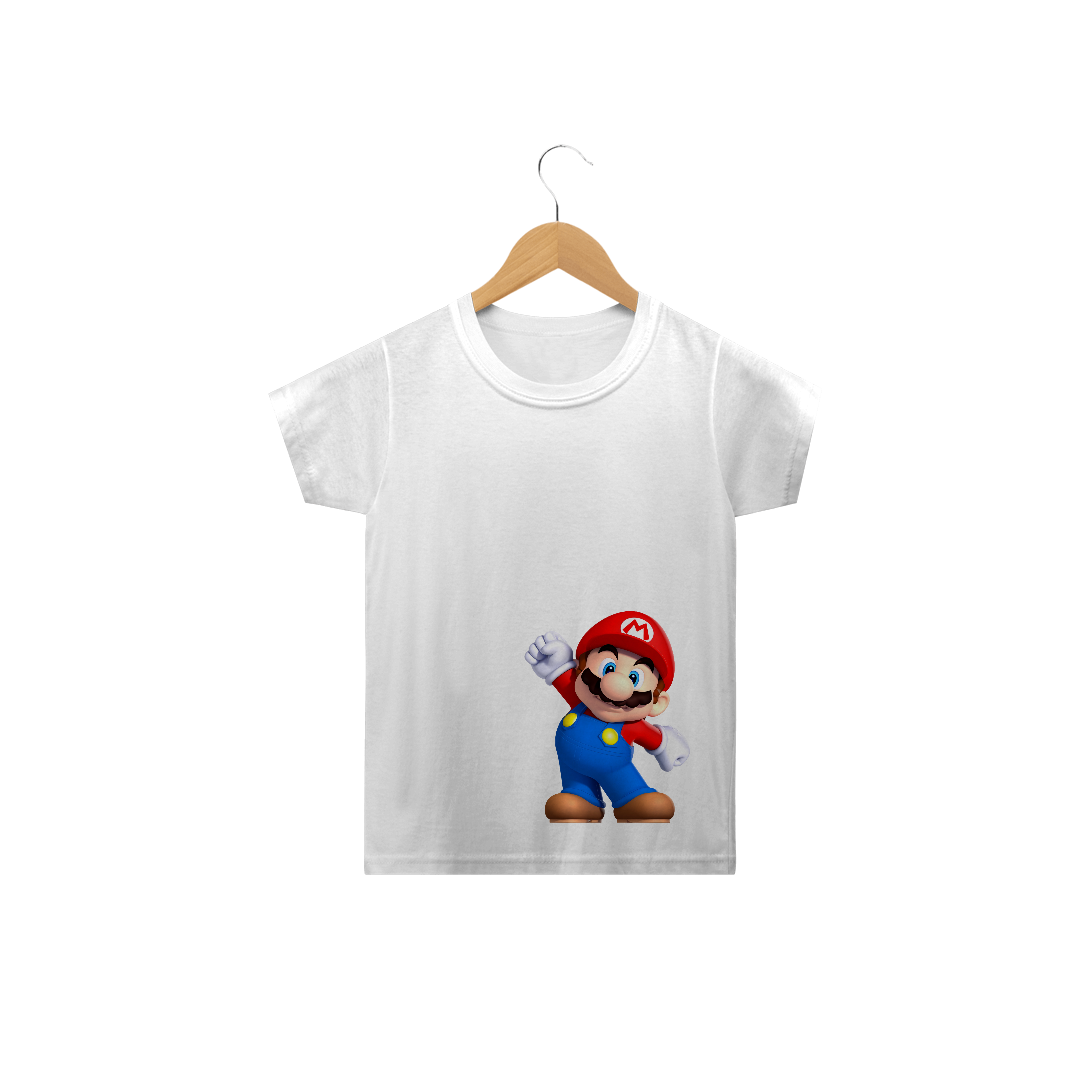 Nome do produto  Camiseta Infantil Mário Bros