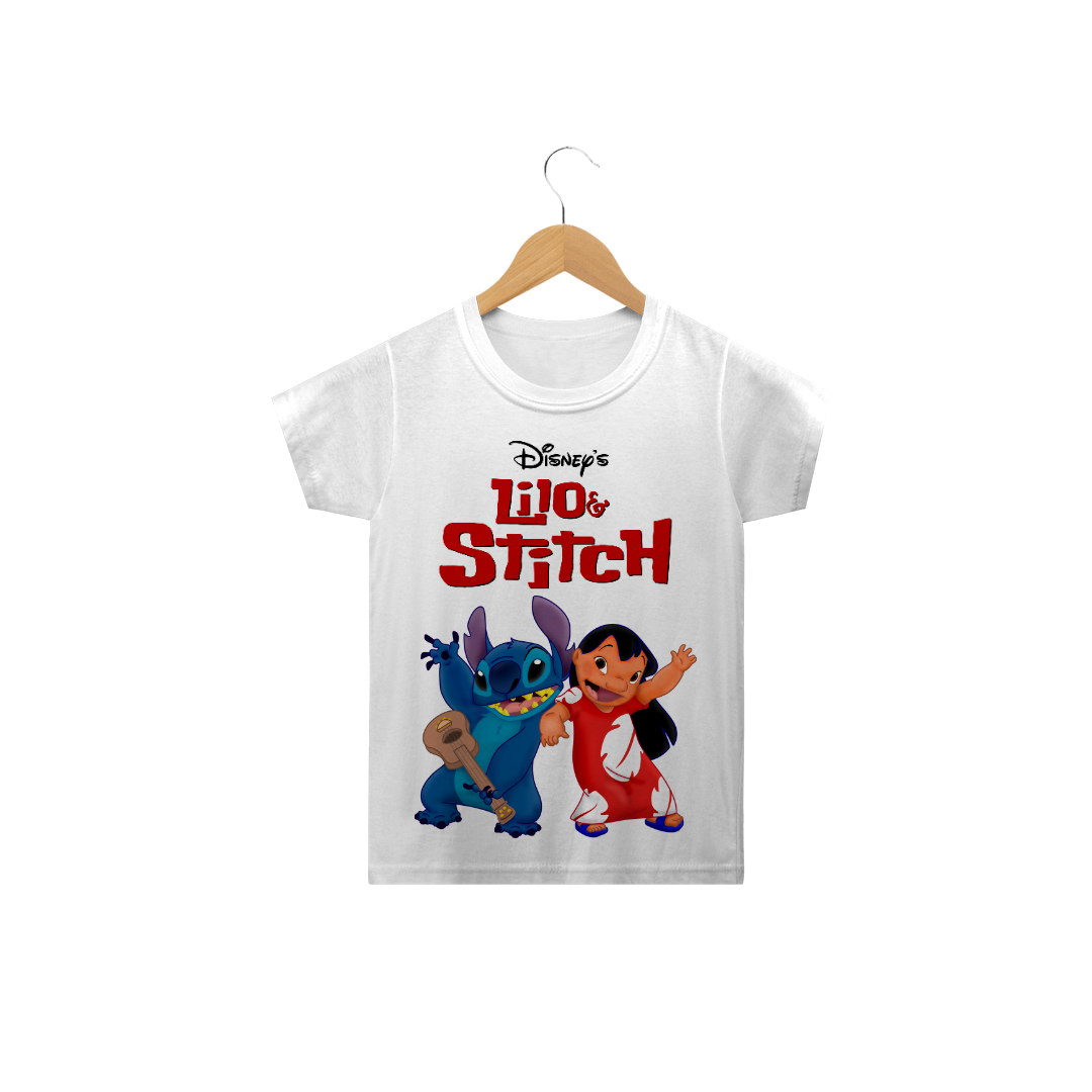 Nome do produto  Camiseta infantil Lilo e Stitch