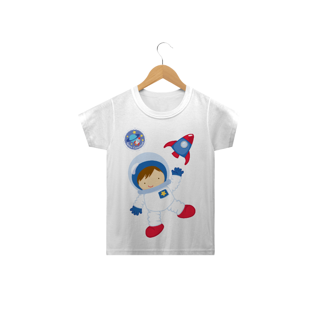 Nome do produto  Camiseta Infantil Astronauta Cute