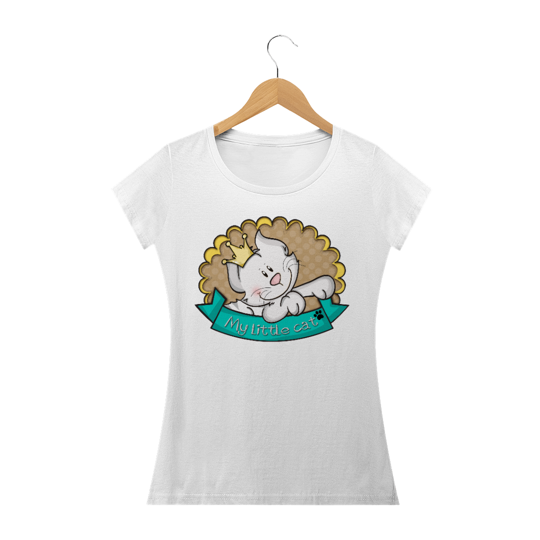 Nome do produto  Camiseta feminina My little Cat 