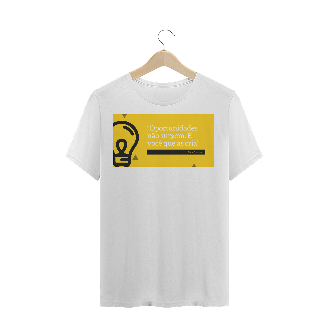 Nome do produto  Camiseta Tema Frase Motivacional/Estamparia/ Internet/ Loja Online
