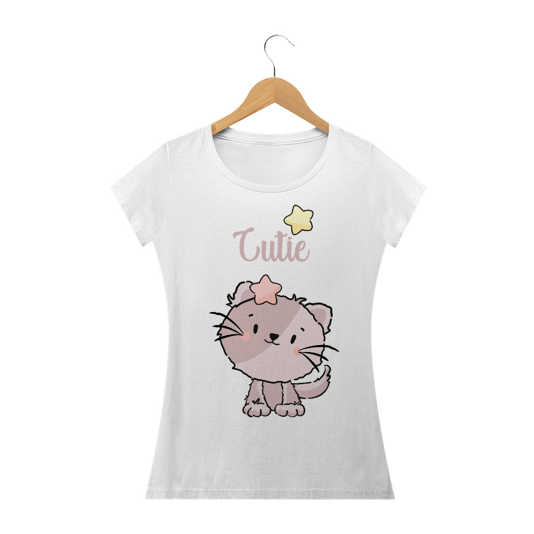 Nome do produto  camiseta cat cutie