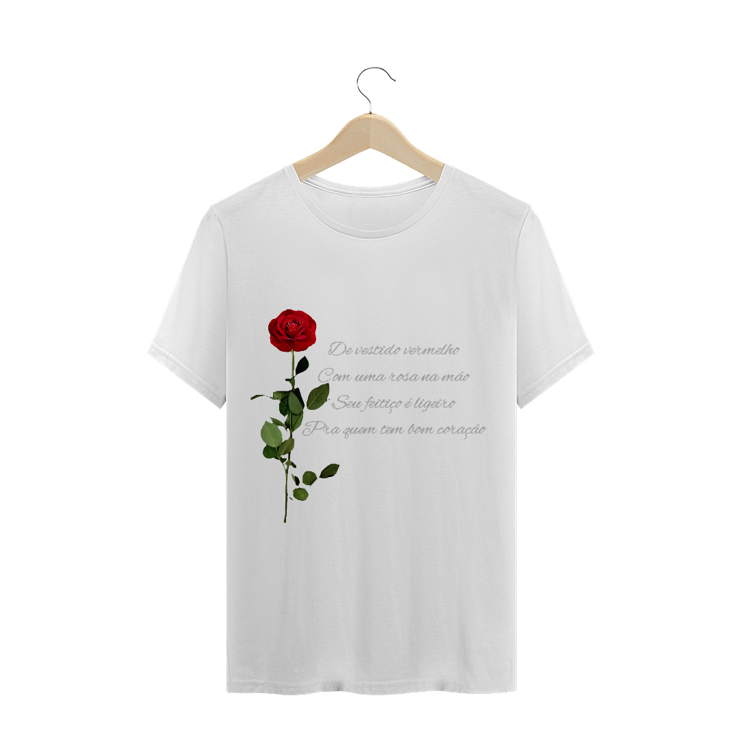 Nome do produto  Camiseta #Rosa Vermelha
