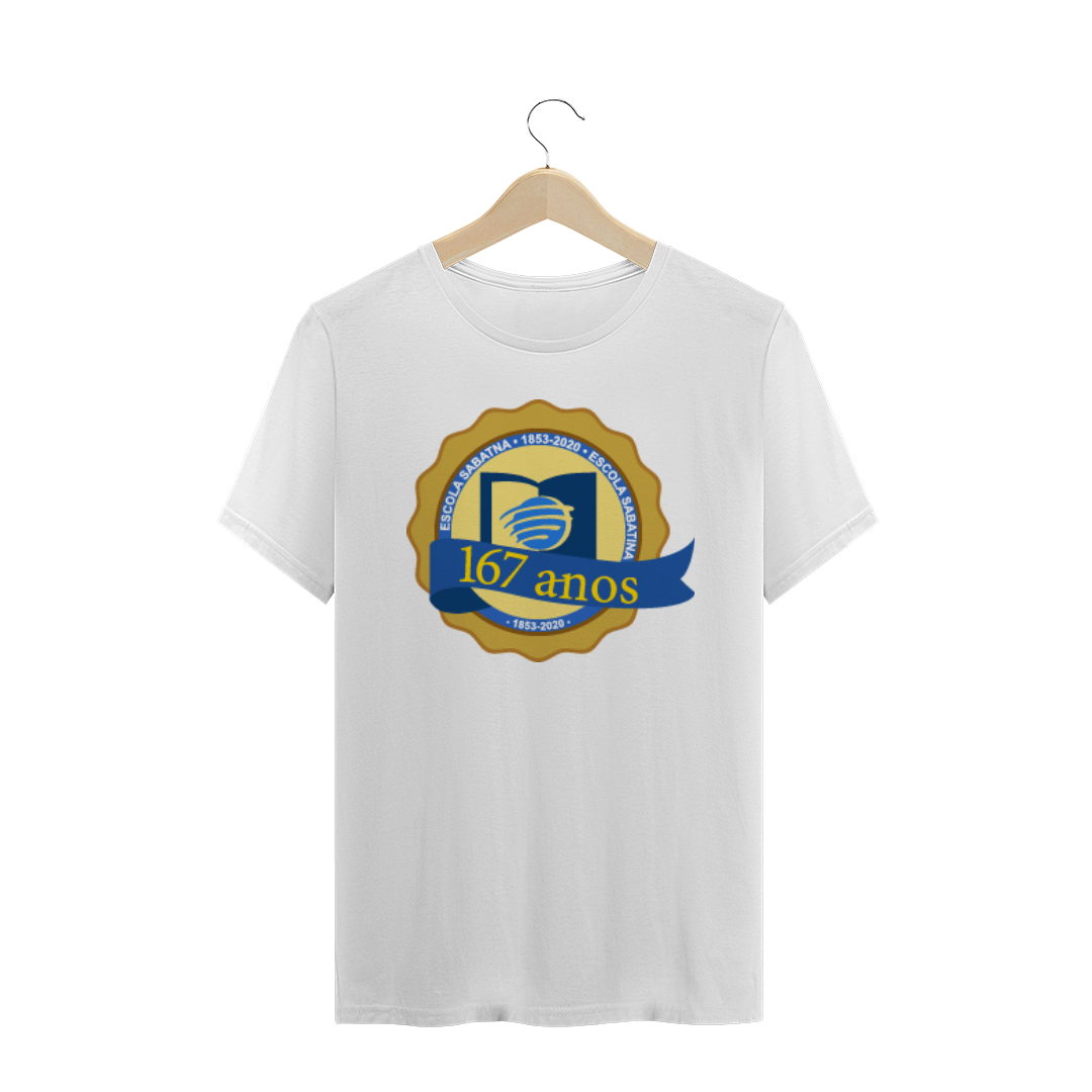 Nome do produto: Camisa 167 Anos Escola Sabatina