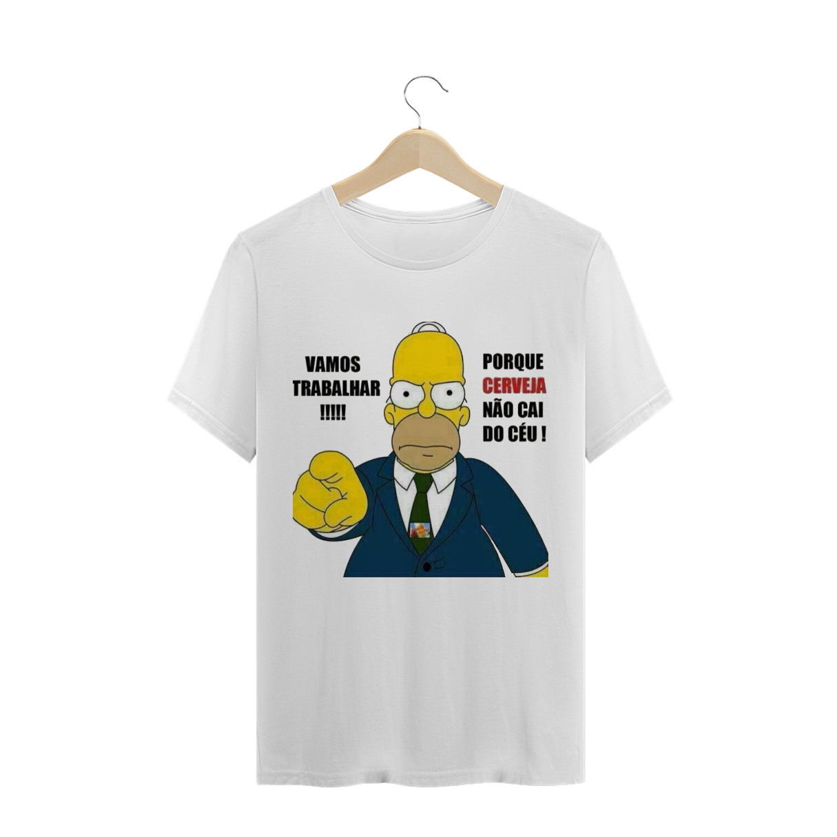 Nome do produto  Camiseta Homer Cerveja Não Cai Do Céu