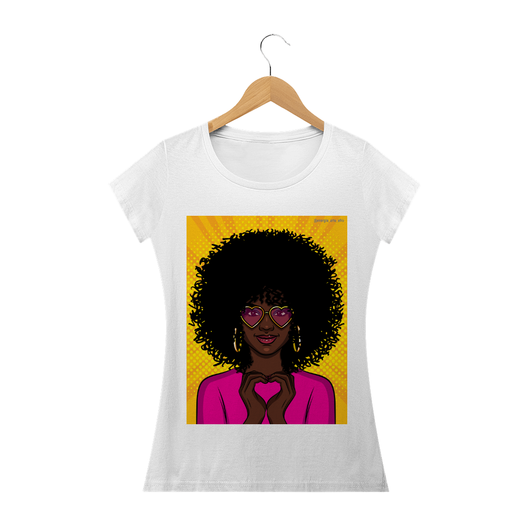 Nome do produto  Coleção Poder Afro (Baby Look)