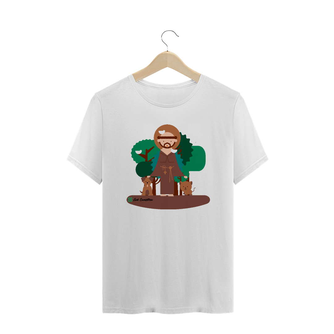 Nome do produto  Camiseta São Francisco de Assis