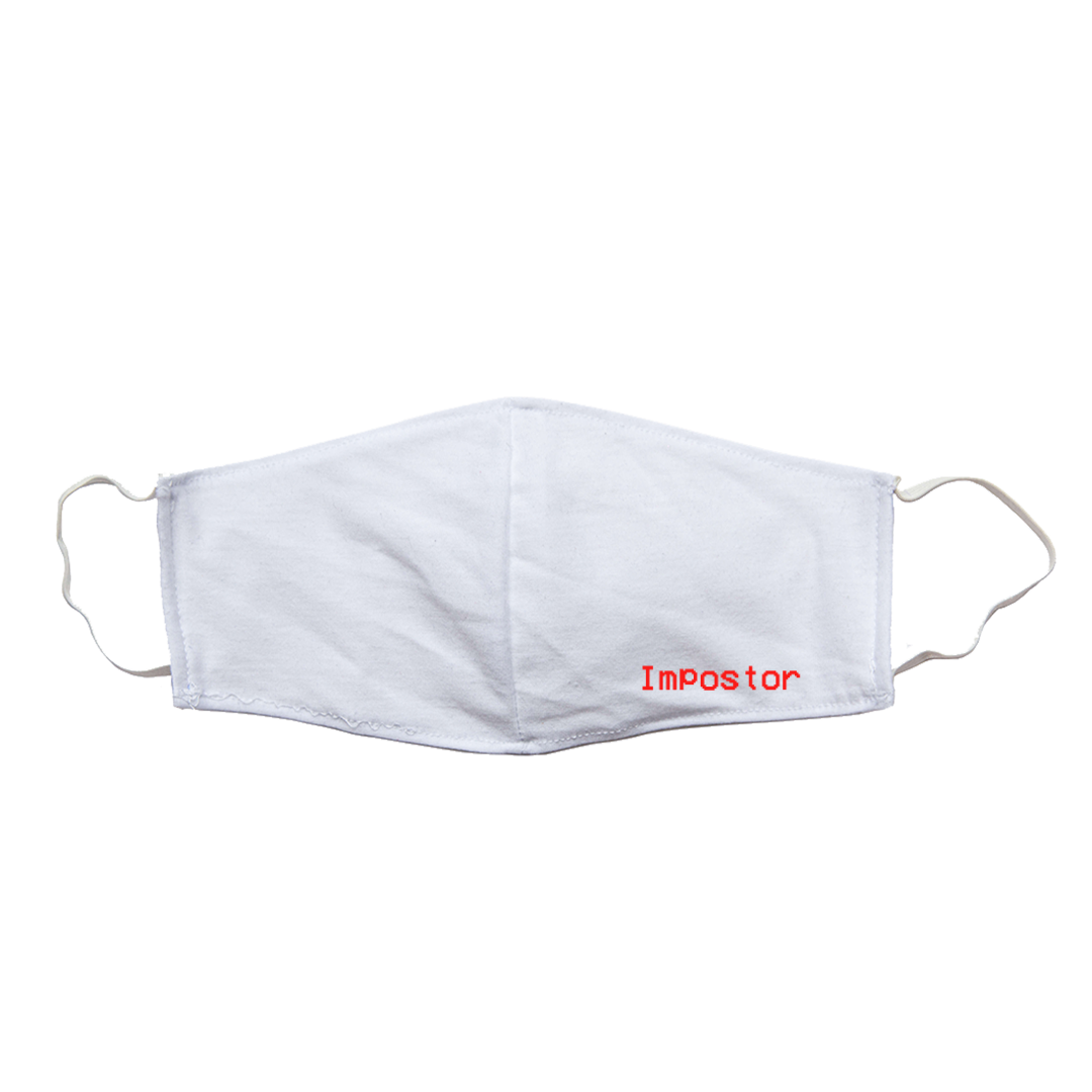 Nome do produto: Máscara Branca Reutilizável Impostor